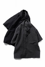 画像をギャラリービューアに読み込む, sus-sous open collar S/S shirt / L/W tumbler (BLACK)