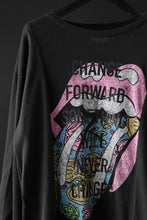 画像をギャラリービューアに読み込む, CHANGES exclusive VINTAGE REMAKE L/S TOPS (MULTI BLACK #L)