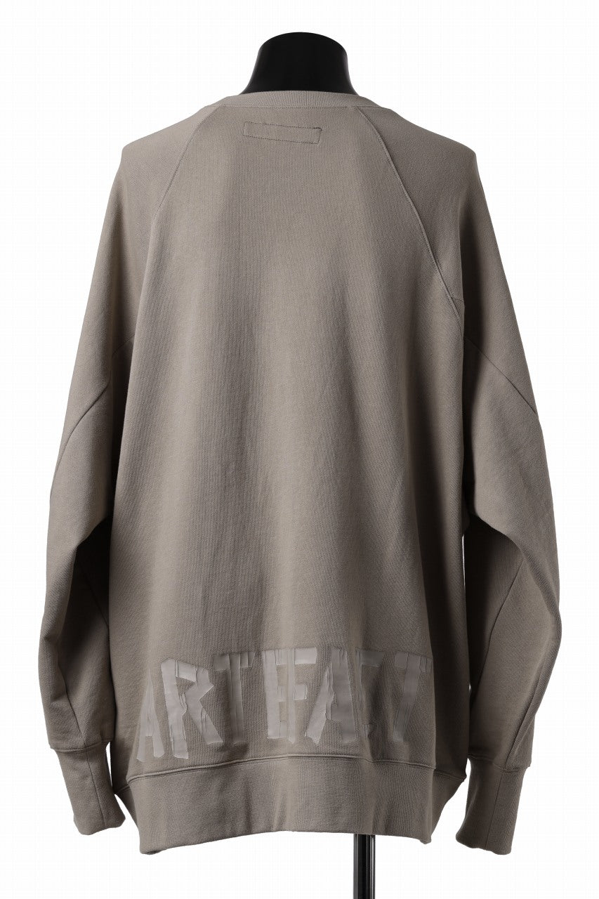 A.F ARTEFACT RAGLAN SWEAT TOP / PRINT BACK LOGO (BEIGE)