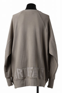 画像をギャラリービューアに読み込む, A.F ARTEFACT RAGLAN SWEAT TOP / PRINT BACK LOGO (BEIGE)