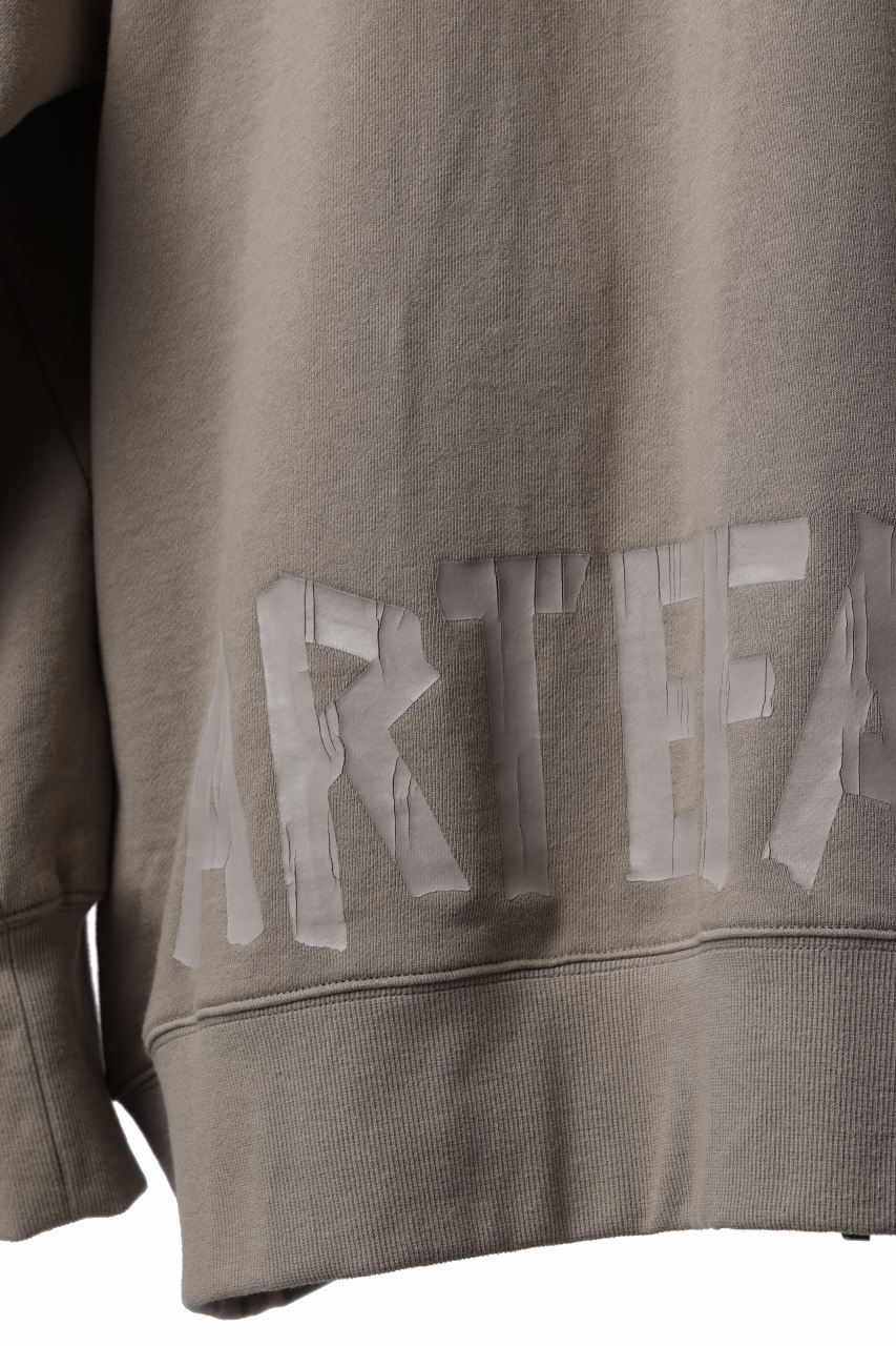 画像をギャラリービューアに読み込む, A.F ARTEFACT RAGLAN SWEAT TOP / PRINT BACK LOGO (BEIGE)