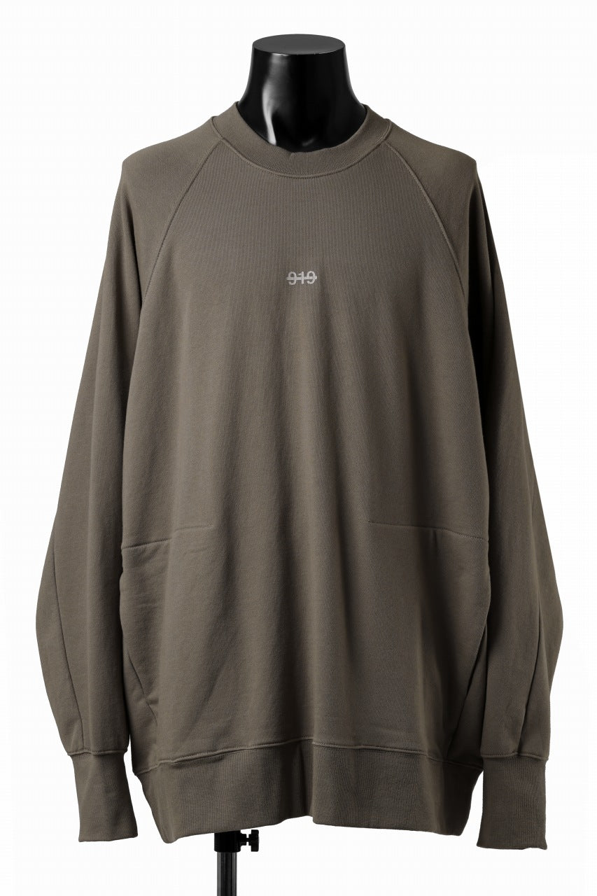 画像をギャラリービューアに読み込む, A.F ARTEFACT RAGLAN SWEAT TOP / PRINT BACK LOGO (KHAKI)