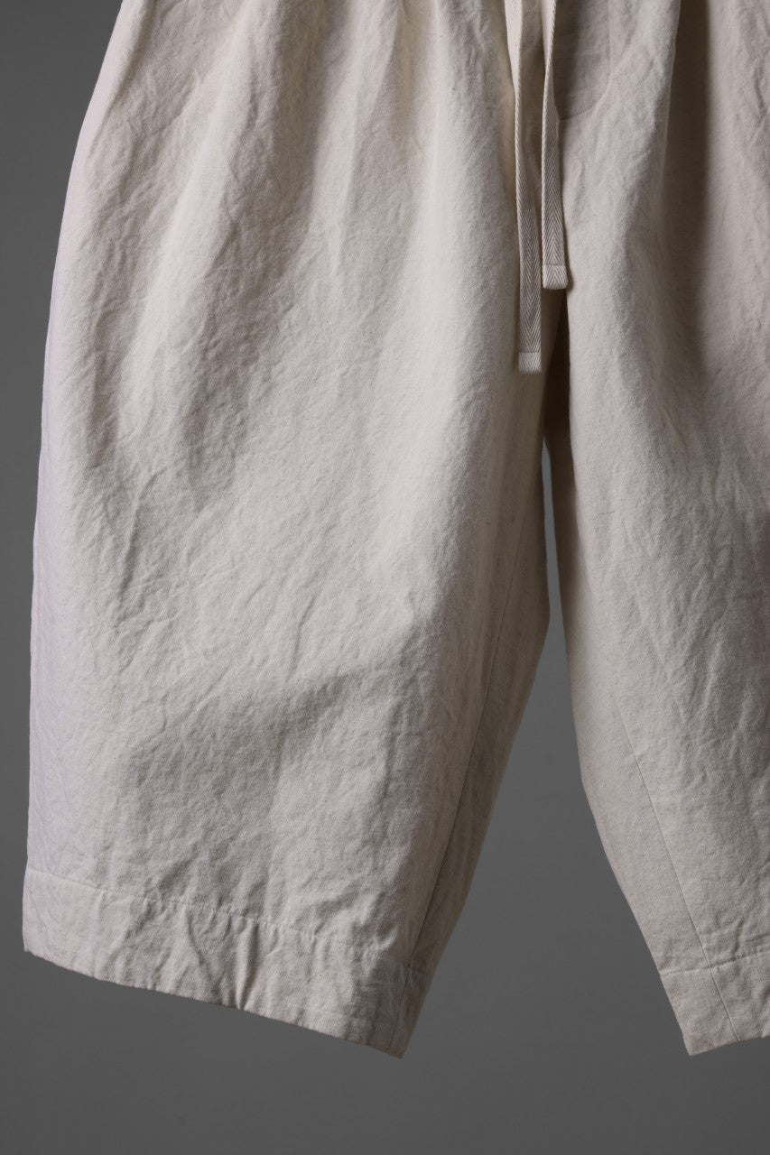 sus-sous atelier trousers / cotton linen canvas (ecru)