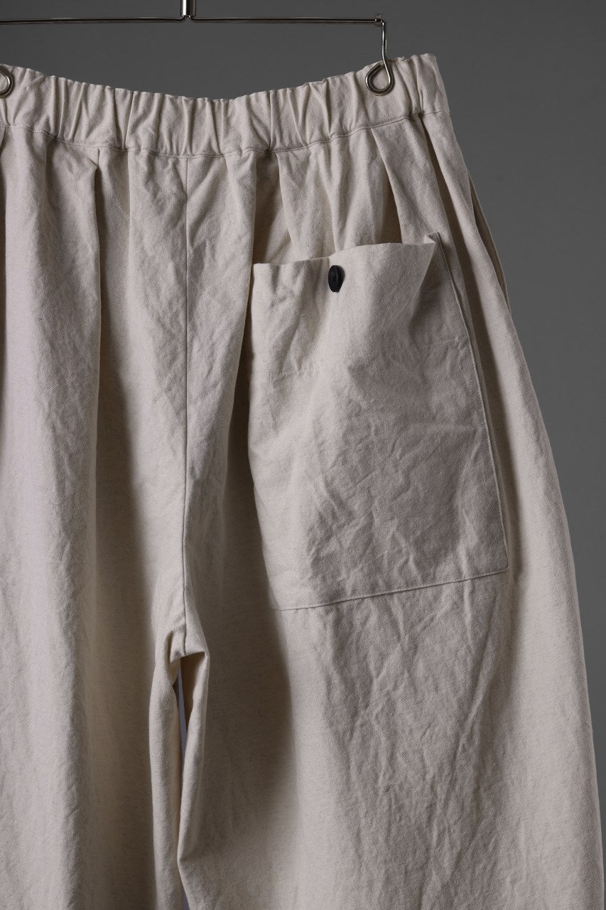 sus-sous atelier trousers / cotton linen canvas (ecru)