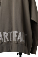 画像をギャラリービューアに読み込む, A.F ARTEFACT RAGLAN SWEAT TOP / PRINT BACK LOGO (KHAKI)