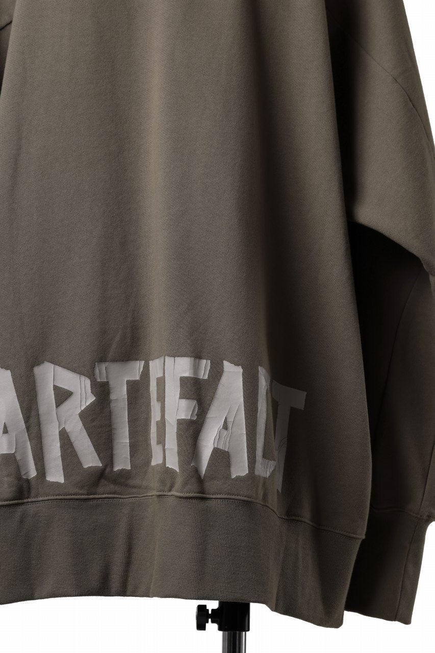 A.F ARTEFACT RAGLAN SWEAT TOP / PRINT BACK LOGO (BLACK)