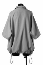 画像をギャラリービューアに読み込む, A.F ARTEFACT limited SQUEEZING HALF SLEEVE SHIRT / BACK STRIPE WOOLY CLOTH (L.GREY)