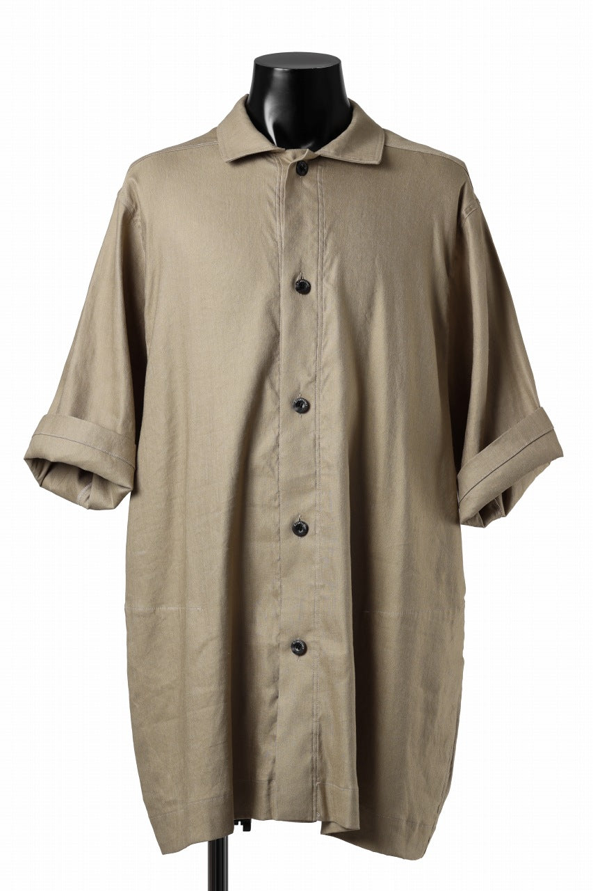 A.F ARTEFACT HALF SLEEVE SHIRT / STRETCH LIRA (BEIGE)の商品ページ