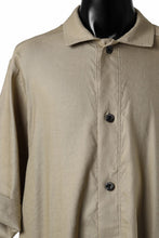 画像をギャラリービューアに読み込む, A.F ARTEFACT HALF SLEEVE SHIRT / STRETCH LINEN (BEIGE)