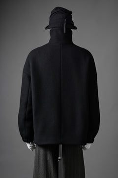 画像をギャラリービューアに読み込む, forme d&#39;expression Bomber Short Coat (Black)