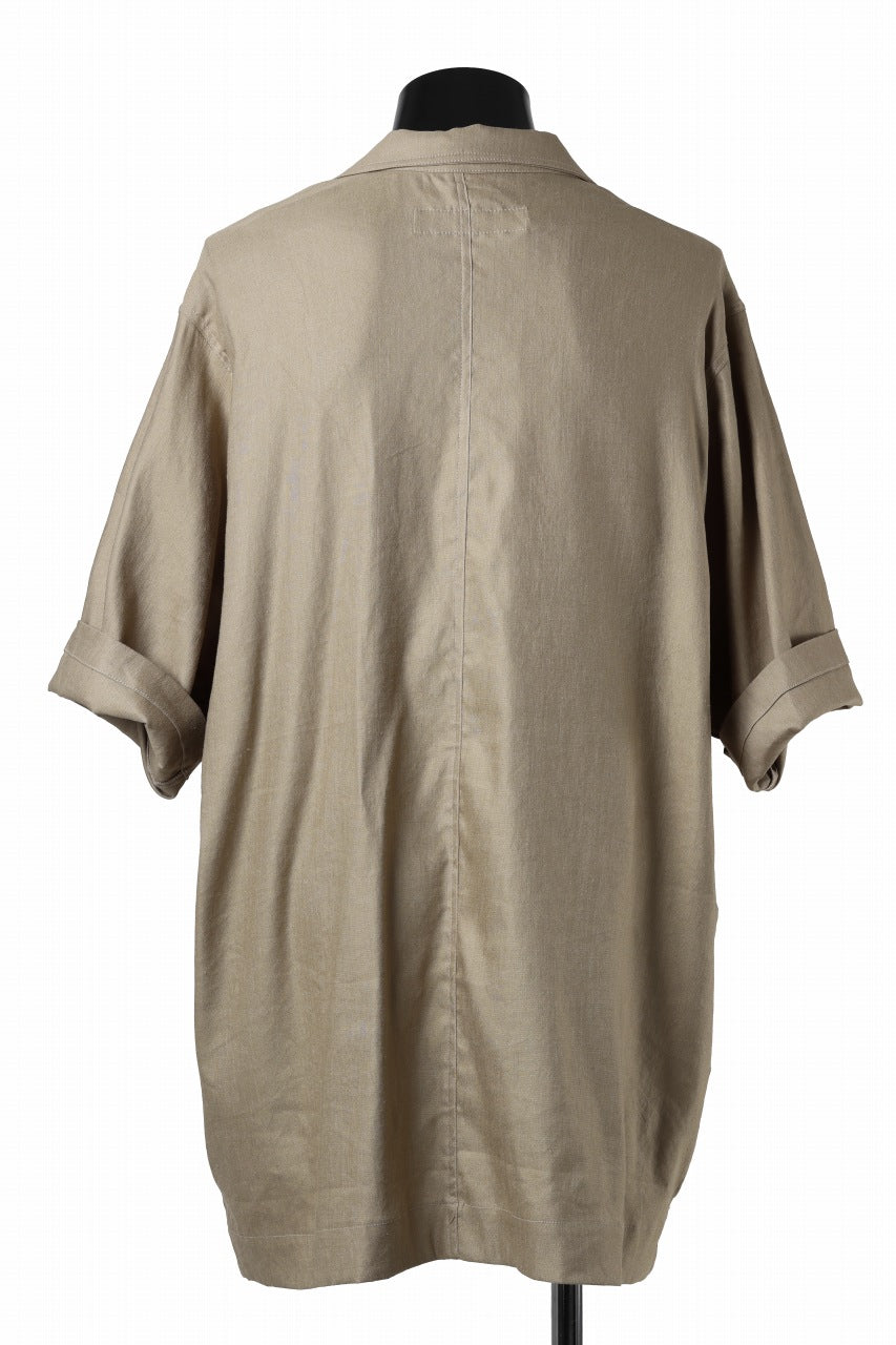 A.F ARTEFACT HALF SLEEVE SHIRT / STRETCH LIRA (BEIGE)