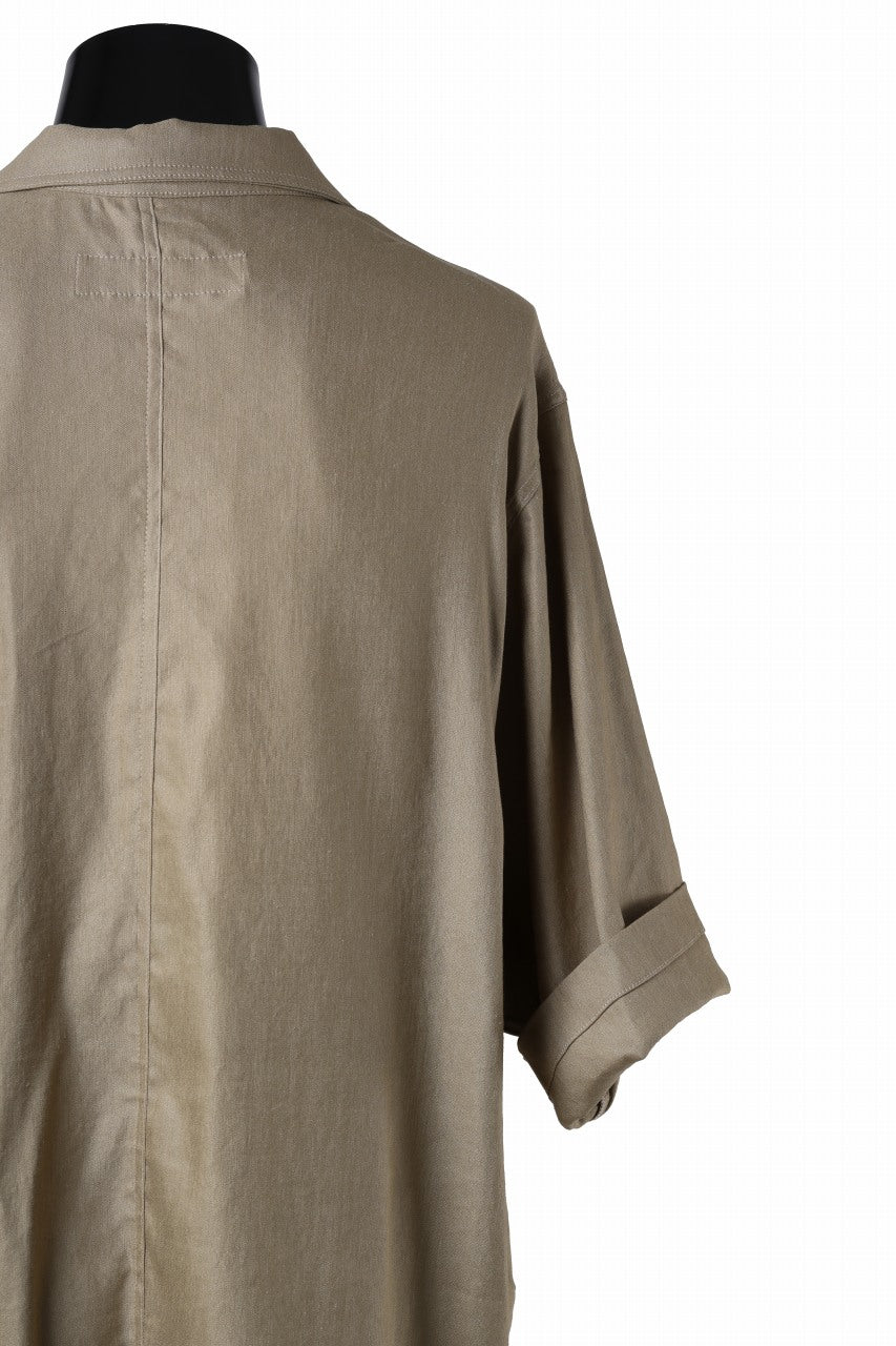 A.F ARTEFACT HALF SLEEVE SHIRT / STRETCH LIRA (BEIGE)