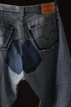 画像をギャラリービューアに読み込む, READYMADE DENIM PANTS (WIDE) / (BLUE #B)