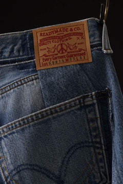 画像をギャラリービューアに読み込む, READYMADE DENIM PANTS (WIDE) / (BLUE #B)