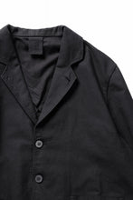 画像をギャラリービューアに読み込む, thom/krom 4 BUTTON BLAZER / WASHED LINEN-COTTON (BLACK)