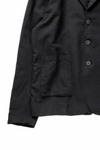 画像をギャラリービューアに読み込む, thom/krom 4 BUTTON BLAZER / WASHED LINEN-COTTON (BLACK)