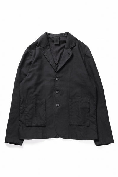 thom/krom 4 BUTTON BLAZER / WASHED LINEN/COTTON (BLACK)