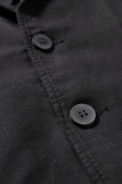 画像をギャラリービューアに読み込む, thom/krom 4 BUTTON BLAZER / WASHED LINEN-COTTON (BLACK)