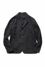 画像をギャラリービューアに読み込む, thom/krom 4 BUTTON BLAZER / WASHED LINEN-COTTON (BLACK)