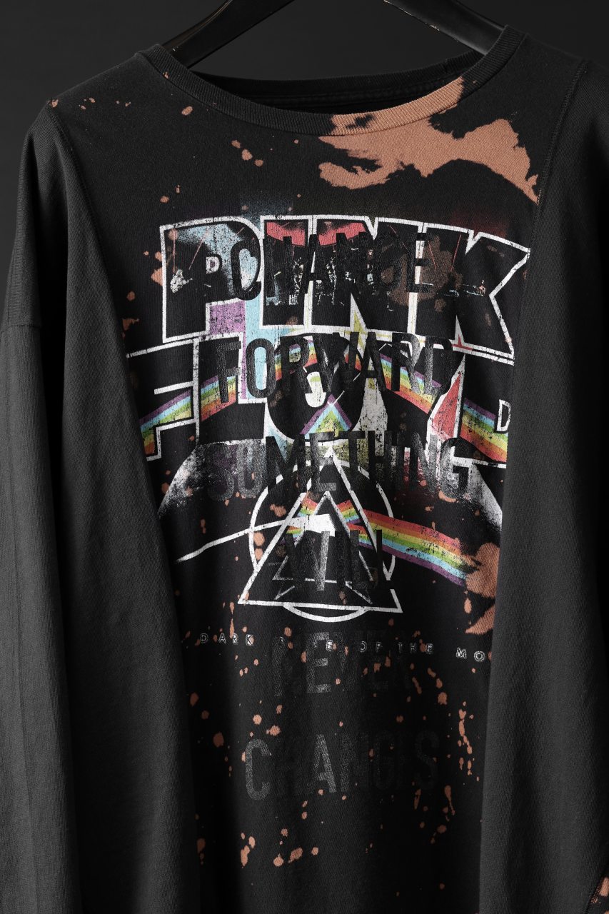 Load image into Gallery viewer, CHANGES exclusive VINTAGE REMAKE L/S TOPS (MULTI BLACK #U)