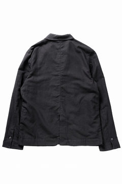 画像をギャラリービューアに読み込む, thom/krom 4 BUTTON BLAZER / WASHED LINEN-COTTON (BLACK)