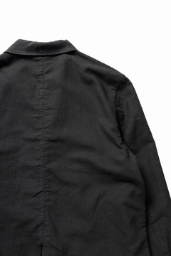 画像をギャラリービューアに読み込む, thom/krom 4 BUTTON BLAZER / WASHED LINEN-COTTON (BLACK)