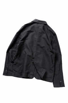 画像をギャラリービューアに読み込む, thom/krom 4 BUTTON BLAZER / WASHED LINEN-COTTON (BLACK)