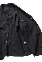 画像をギャラリービューアに読み込む, thom/krom 4 BUTTON BLAZER / WASHED LINEN-COTTON (BLACK)