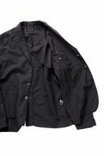 画像をギャラリービューアに読み込む, thom/krom 4 BUTTON BLAZER / WASHED LINEN-COTTON (BLACK)