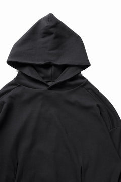 画像をギャラリービューアに読み込む, thom/krom OVERSIZED CROPPED HOODIE / STRUCTED SOFT JERSEY (BLACK)