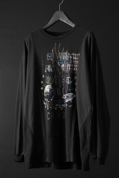Load image into Gallery viewer, CHANGES exclusive VINTAGE REMAKE L/S TOPS (MULTI BLACK #V)