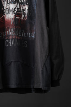 Load image into Gallery viewer, CHANGES exclusive VINTAGE REMAKE L/S TOPS (MULTI BLACK #W)