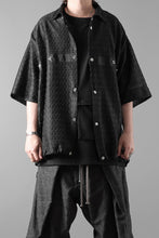 画像をギャラリービューアに読み込む, A.F ARTEFACT SNAPPED SQUEEZING SHIRT / SHADOW LACE (BLACK)