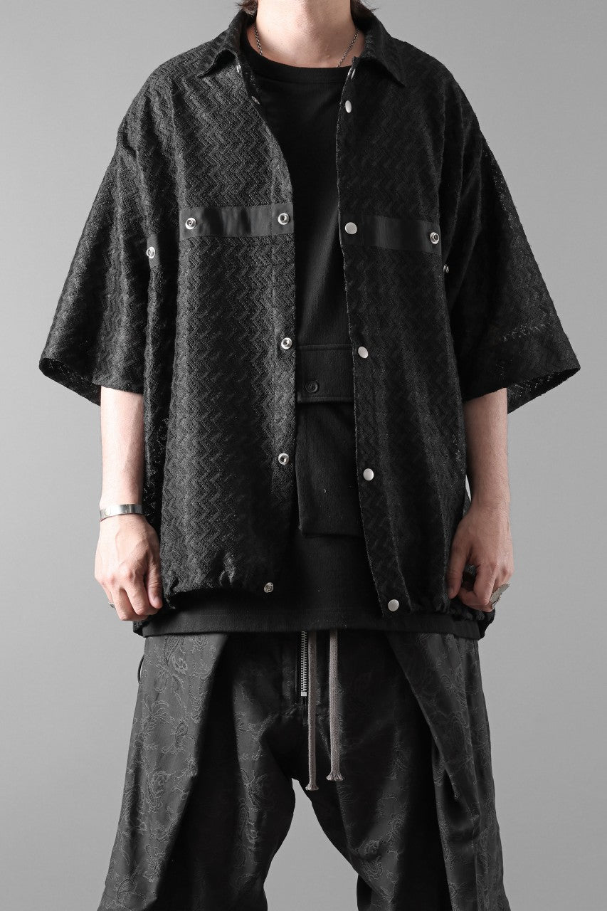 A.F ARTEFACT SNAPPED SQUEEZING SHIRT / SHADOW LACE (BLACK)