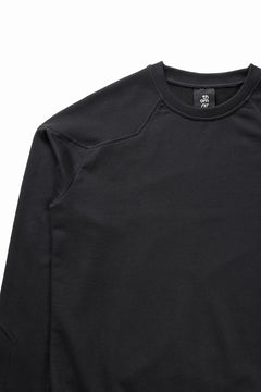 画像をギャラリービューアに読み込む, thom/krom ROUND NECK SWEAT TOP / STRUCTED SOFT JERSEY (BLACK)