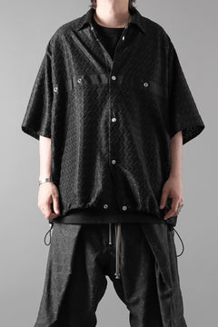 画像をギャラリービューアに読み込む, A.F ARTEFACT SNAPPED SQUEEZING SHIRT / SHADOW LACE (BLACK)