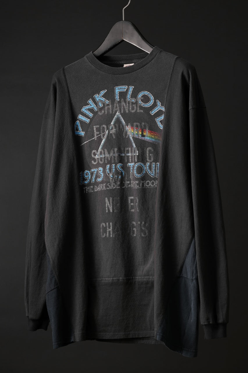 Load image into Gallery viewer, CHANGES exclusive VINTAGE REMAKE L/S TOPS (MULTI BLACK #Y)