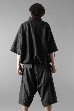 画像をギャラリービューアに読み込む, A.F ARTEFACT ZIP FOLDING TUCK SHORTS / PAISLEY JACQUARD (BLACK)