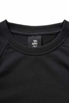 画像をギャラリービューアに読み込む, thom/krom ROUND NECK SWEAT TOP / STRUCTED SOFT JERSEY (BLACK)