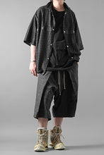 画像をギャラリービューアに読み込む, A.F ARTEFACT ZIP FOLDING TUCK SHORTS / PAISLEY JACQUARD (BLACK)