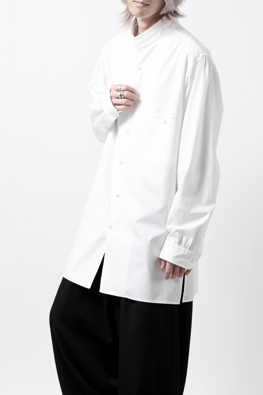 Y's for men CROSSED CHEST POCKET SHIRT / COTTON BROAD (WHITE)の ...