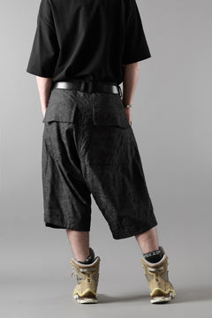 画像をギャラリービューアに読み込む, A.F ARTEFACT ZIP FOLDING TUCK SHORTS / PAISLEY JACQUARD (BLACK)