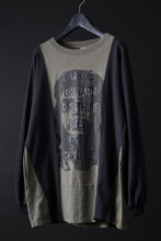 Load image into Gallery viewer, CHANGES exclusive VINTAGE REMAKE L/S TOPS (MULTI BLACK #B&#39;)