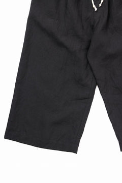 画像をギャラリービューアに読み込む, YUTA MATSUOKA baggy pants / high density canvas linen (black)