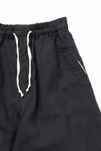 Load image into Gallery viewer, YUTA MATSUOKA baggy pants / high density canvas linen (black)