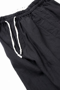 画像をギャラリービューアに読み込む, YUTA MATSUOKA baggy pants / high density canvas linen (black)