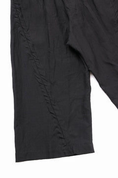 Load image into Gallery viewer, YUTA MATSUOKA baggy pants / high density canvas linen (black)