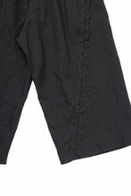 Load image into Gallery viewer, YUTA MATSUOKA baggy pants / high density canvas linen (black)