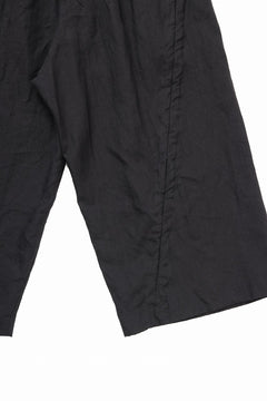 画像をギャラリービューアに読み込む, YUTA MATSUOKA baggy pants / high density canvas linen (black)