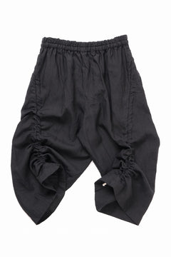 画像をギャラリービューアに読み込む, YUTA MATSUOKA baggy pants / high density canvas linen (black)